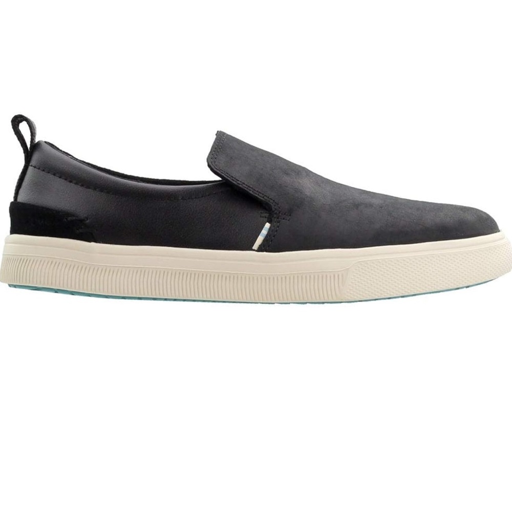 TOMS Trvl Lite Black leather slip on shoe